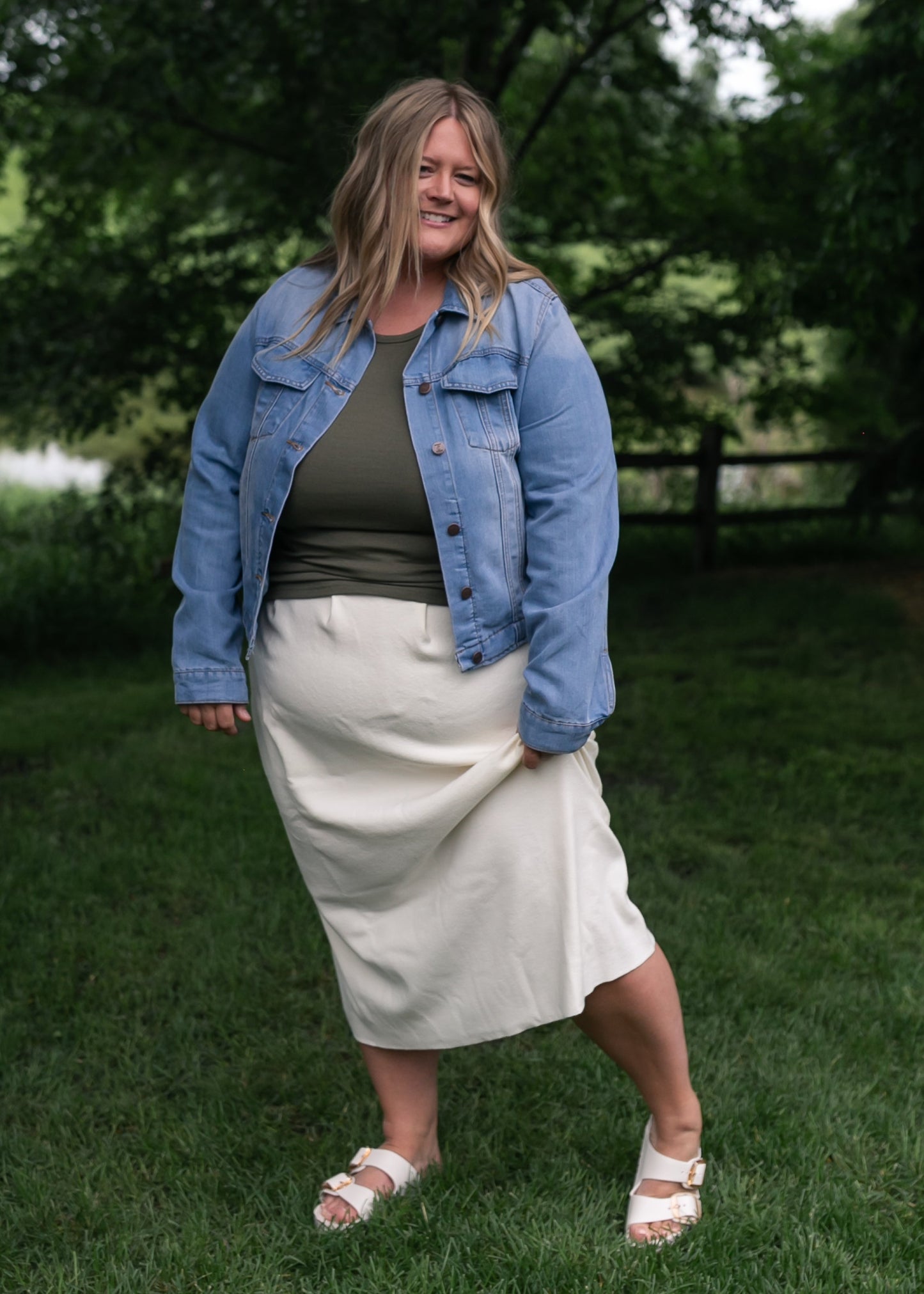 Ribbed Half Sleeve Tee