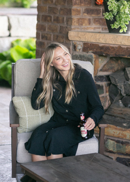 Black Ultra Soft Shirt Dress