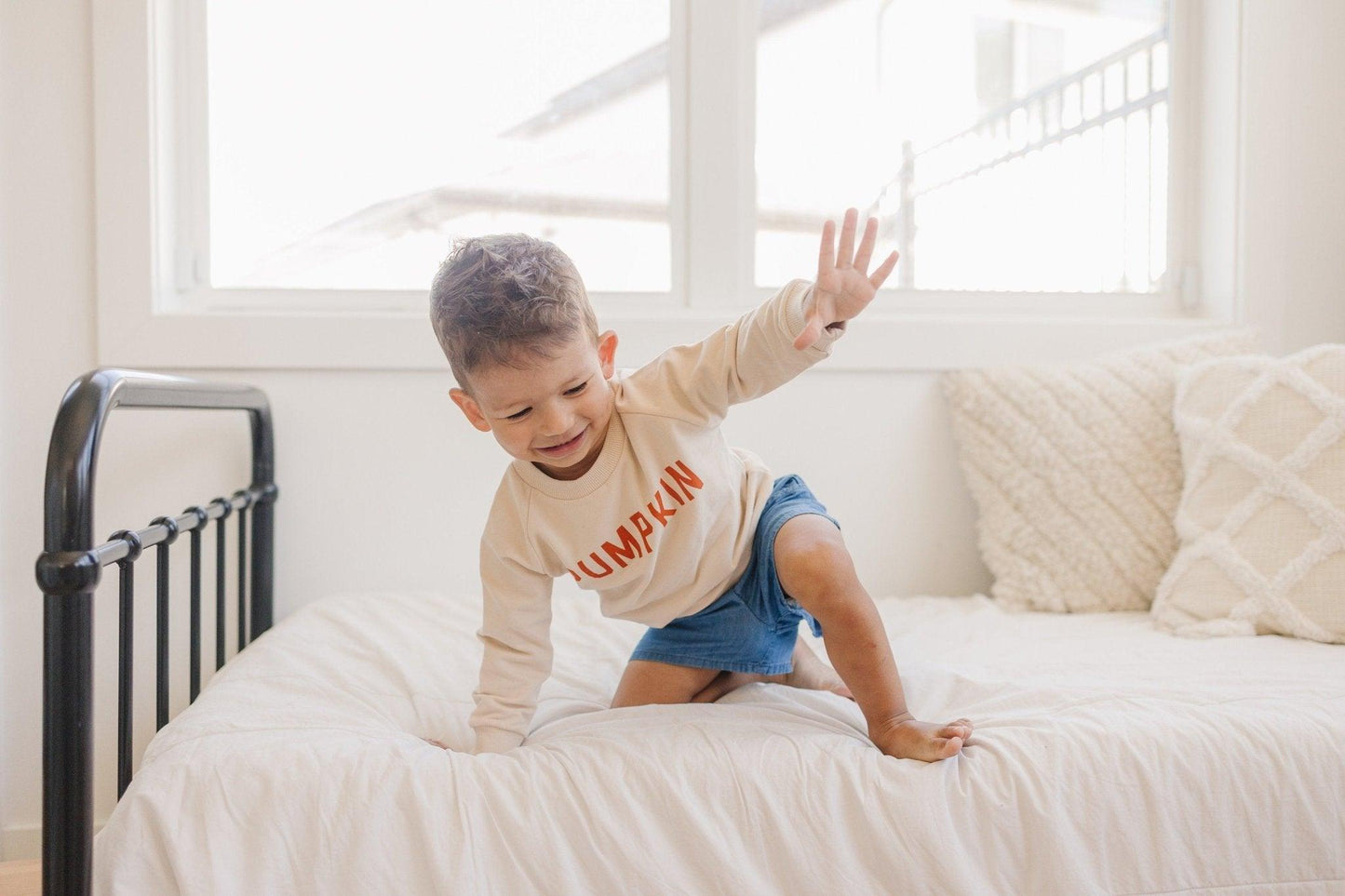 Pumpkin Organic Cotton Crewneck Sweatshirt