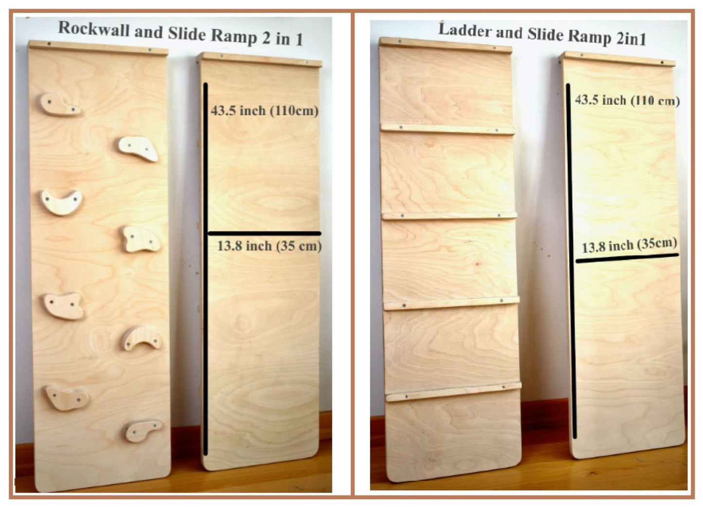 Montessori Climbing Triangle Cube with Reversible Ramp