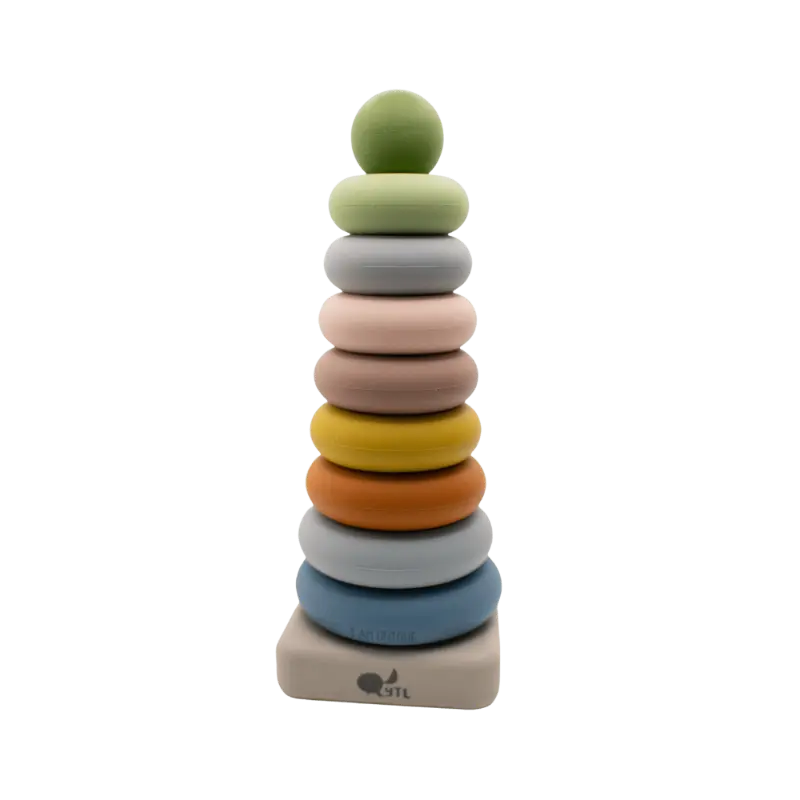Silicone Ring Stacking Toy – 10pc| LYTL®️