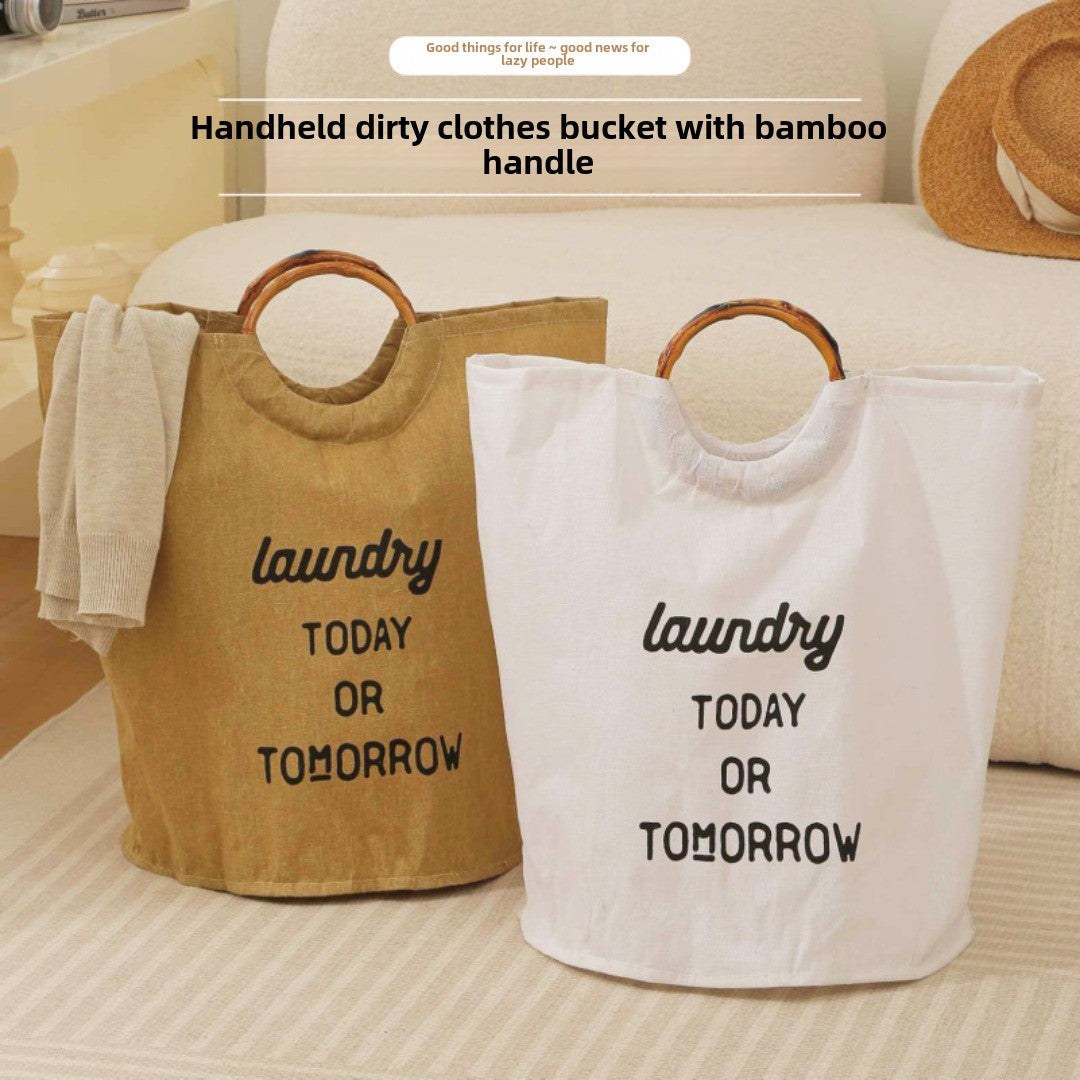 Tote laundry basket household, large capacity