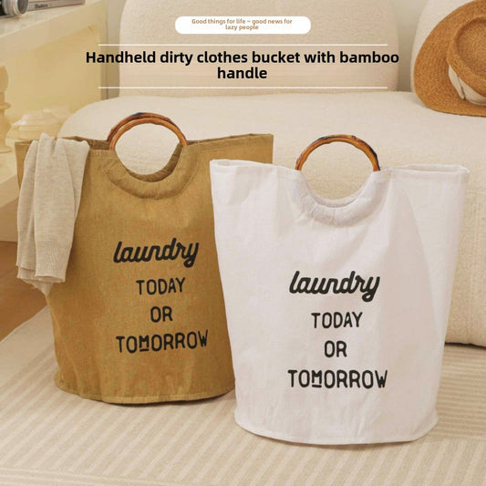 Tote laundry basket household, large capacity