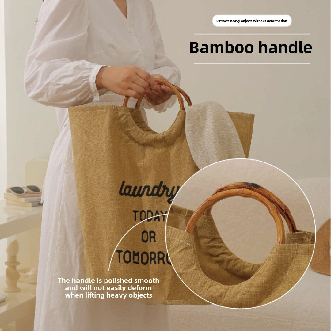 Tote laundry basket household, large capacity