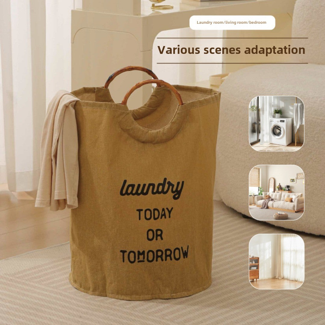 Tote laundry basket household, large capacity