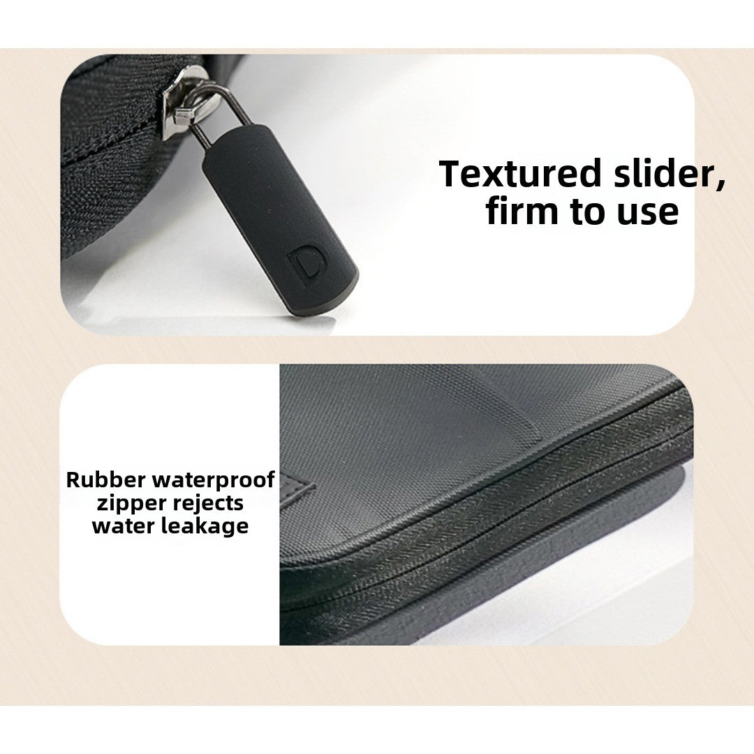 Large capacity passport bag, multi-function document storage bag, PU waterproof travel storage bag, anti-theft tote certificate bag.