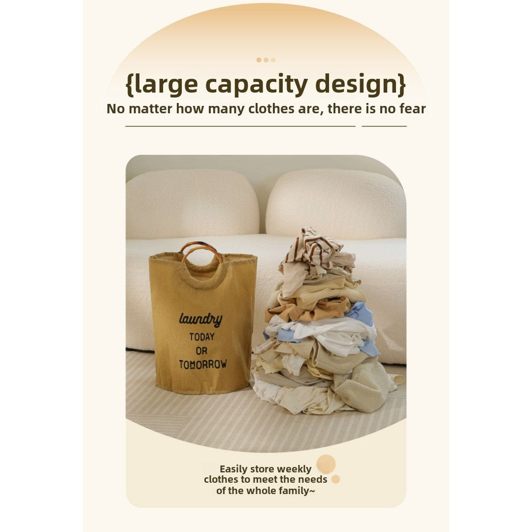 Tote laundry basket household, large capacity