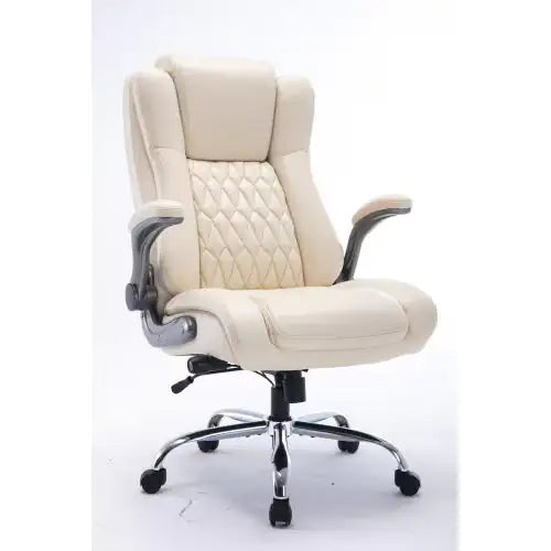 Executive High-Back Swivel Chair with Ergonomic Support